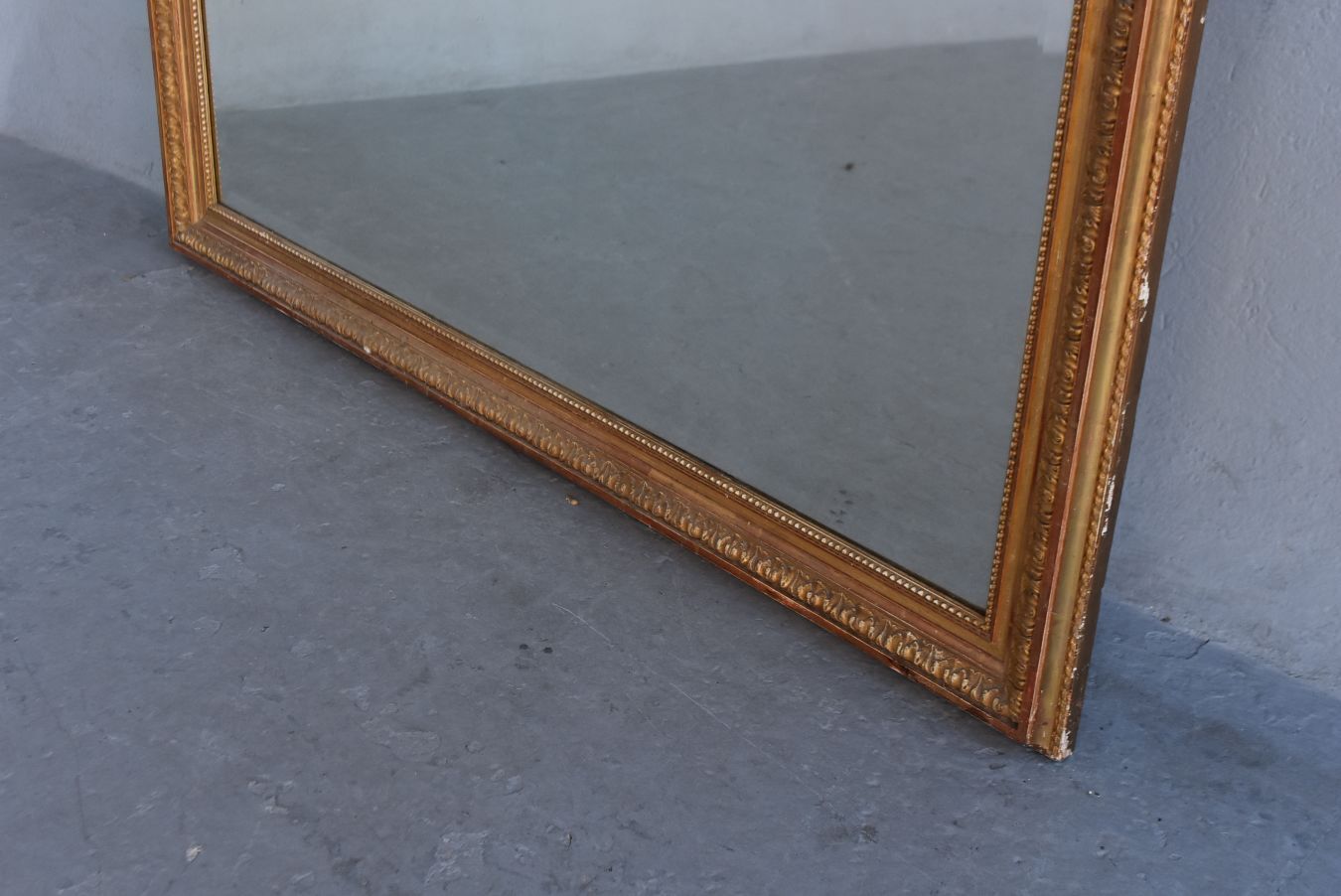 Napoleon III mirror wood and gold leaf of gold stucco, 127x197cm