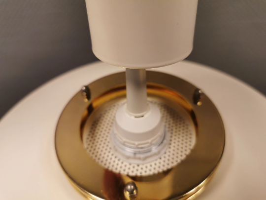 Danish design hanging lamp, from the 80s, produced by Top-Lamper