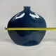 Blue glazed stoneware vase