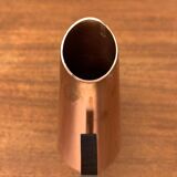 Carafe Vase Cooper and Teak German Mid-Century, 1950s