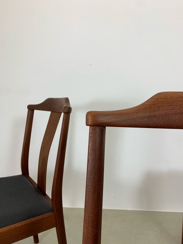 Chaises à manger danoises du milieu du siècle des années 1960