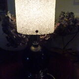Vintage bedside lamp in Perspex, granite resin 1950