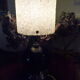 Vintage bedside lamp in Perspex, granite resin 1950