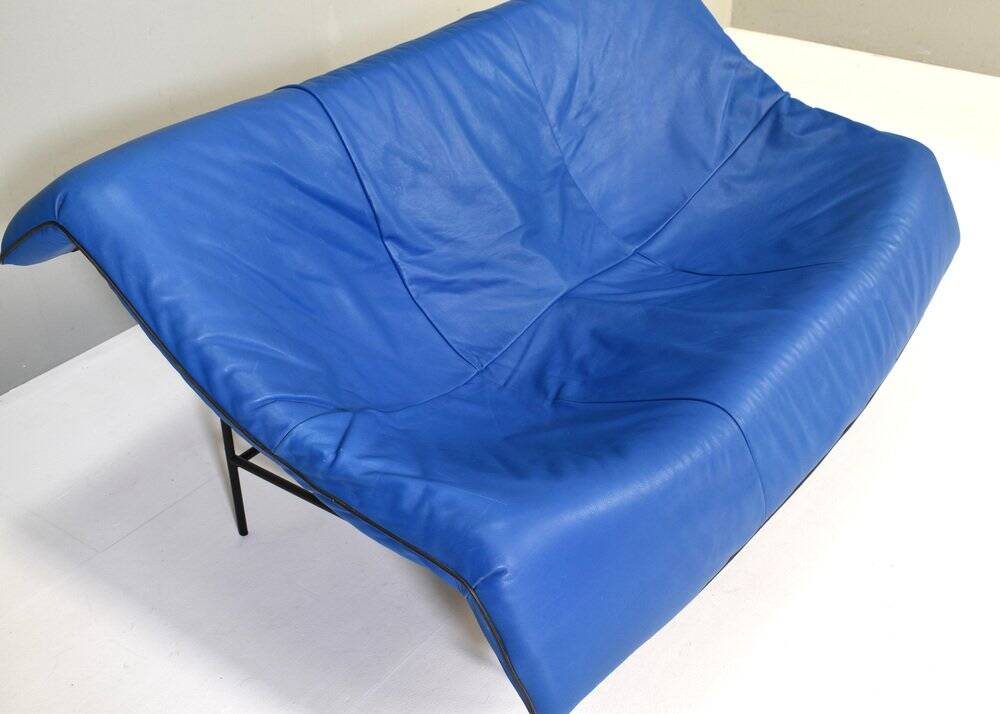 Butterfly sofa in leather by Gerard Van Den Berg for Montis, Netherlands, 1980s