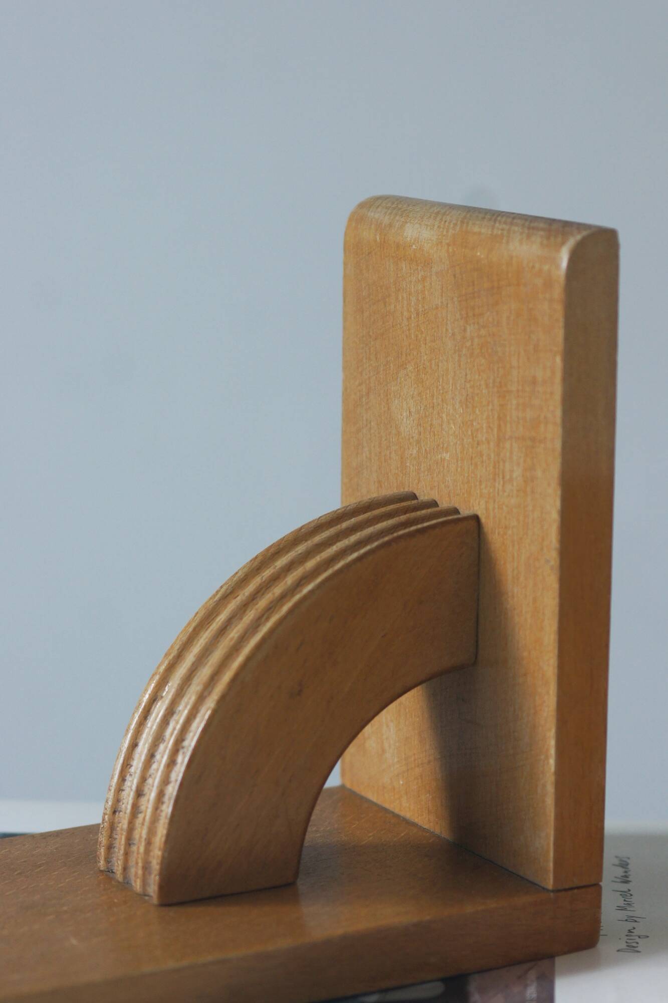Mid-Century Wooden Bookends, 1950s, Set of 2