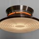 Copper colored aluminium pendant light by Carl Thore for Granhaga Metall. Sweden 1970s