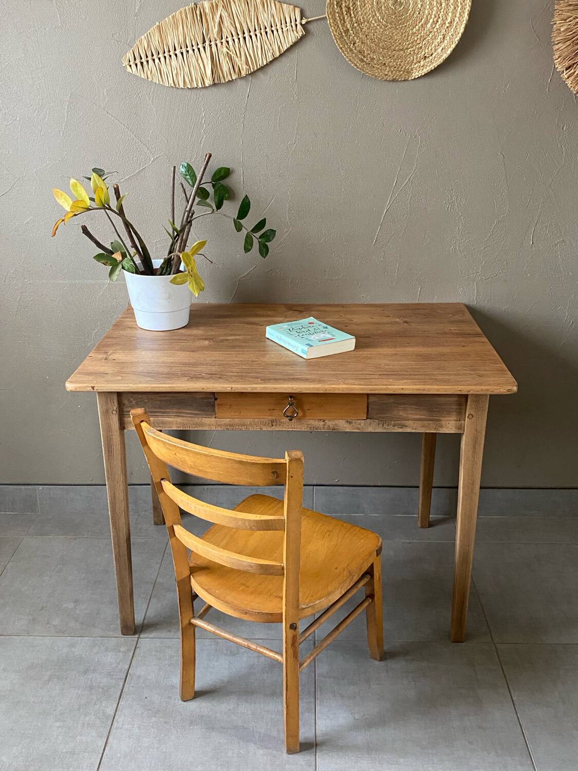 Vintage oak desk