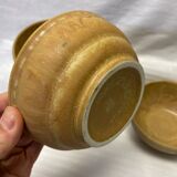 Set of 7 vintage sandstone bowls