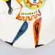 Assiette au guerrier antique — Roger Capron, Vallauris, vers 1955–1960