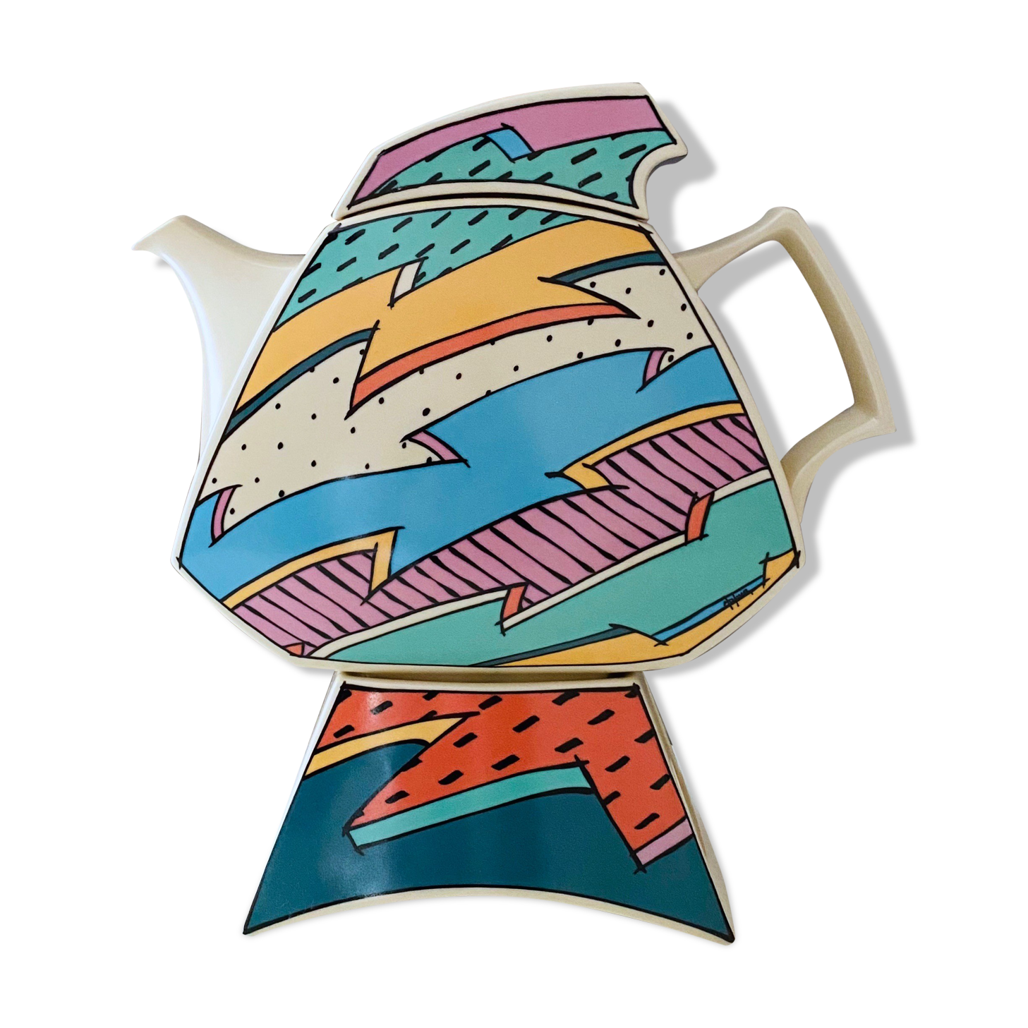Rosenthal Flash One teapot by Dorothy Hafner with warmer, 80's