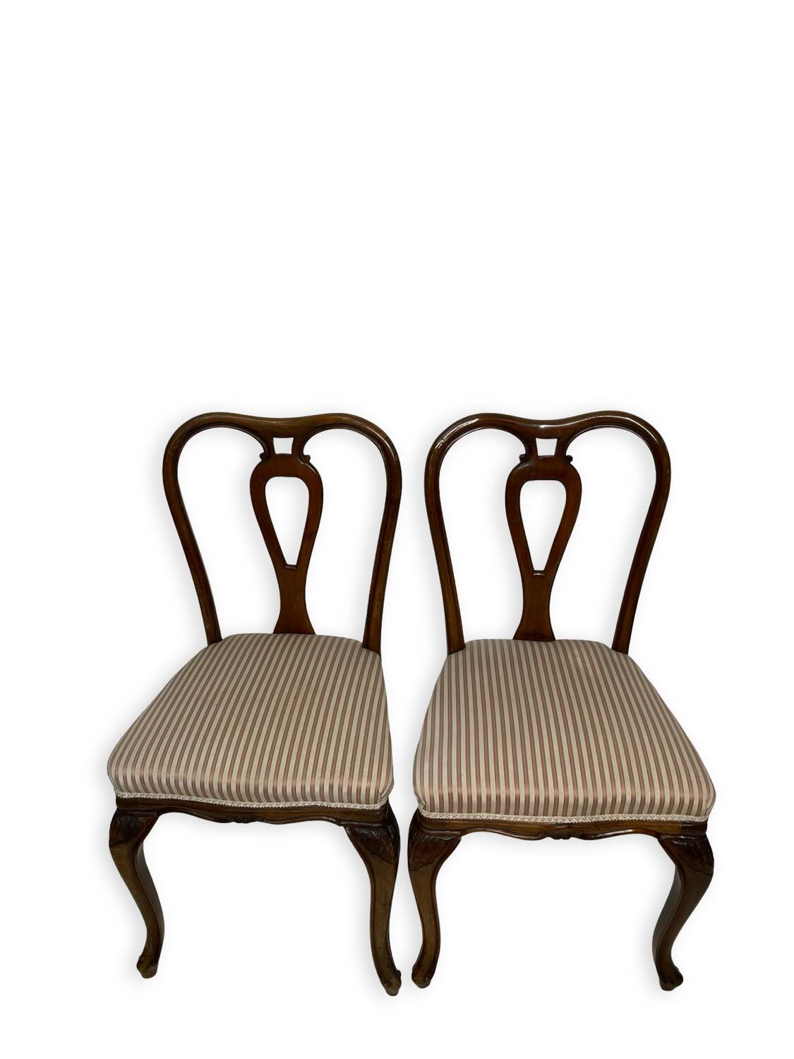 4 chaises de salle à manger en noyer, années 1950.