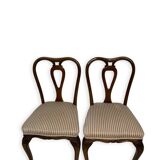 4 chaises de salle à manger en noyer, années 1950.