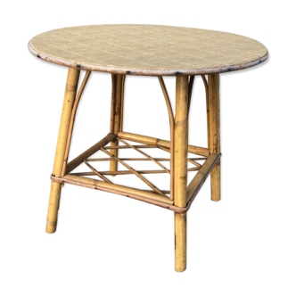 Table basse rotin