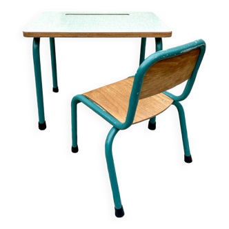 Formica children's desk with chair