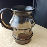 Smoked glass water jug