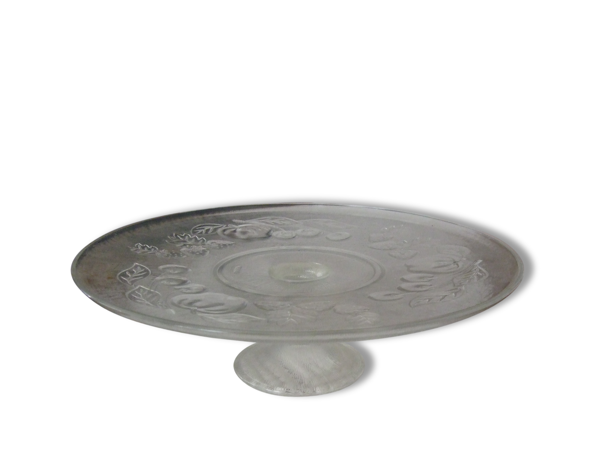 Flat vintage glass cherries and strawberries