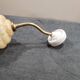 Clichy yellow glass swan neck wall light