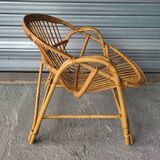 Vintage rattan basket chair in very good condition