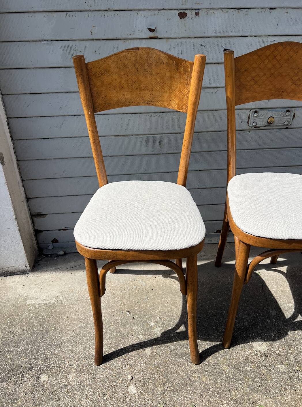 4 chaises bistrot vintage restaurées