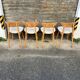 (Lot) 4 chaises Baumann Fontania (restaurées) 1960