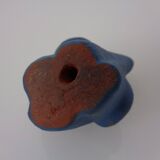 Mid-Century Blue Ceramic Elephants, Austria, Set of 2