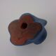 Mid-Century Blue Ceramic Elephants, Austria, Set of 2