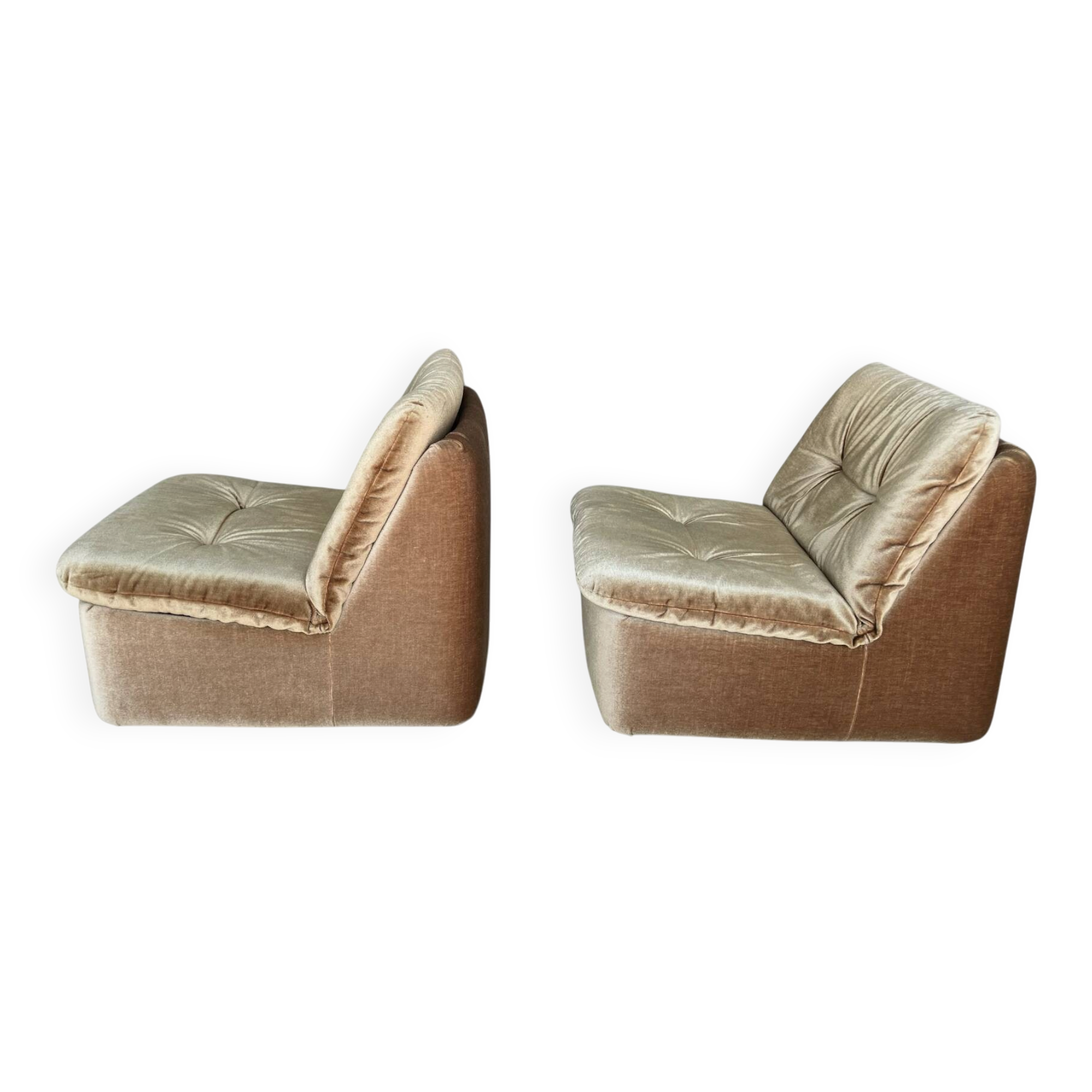 2 fauteuils vintage Cor "Ambo" verts de Jo Otterpohl