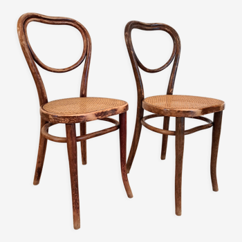 Paire de chaises n°28 de Thonet XXe siècle