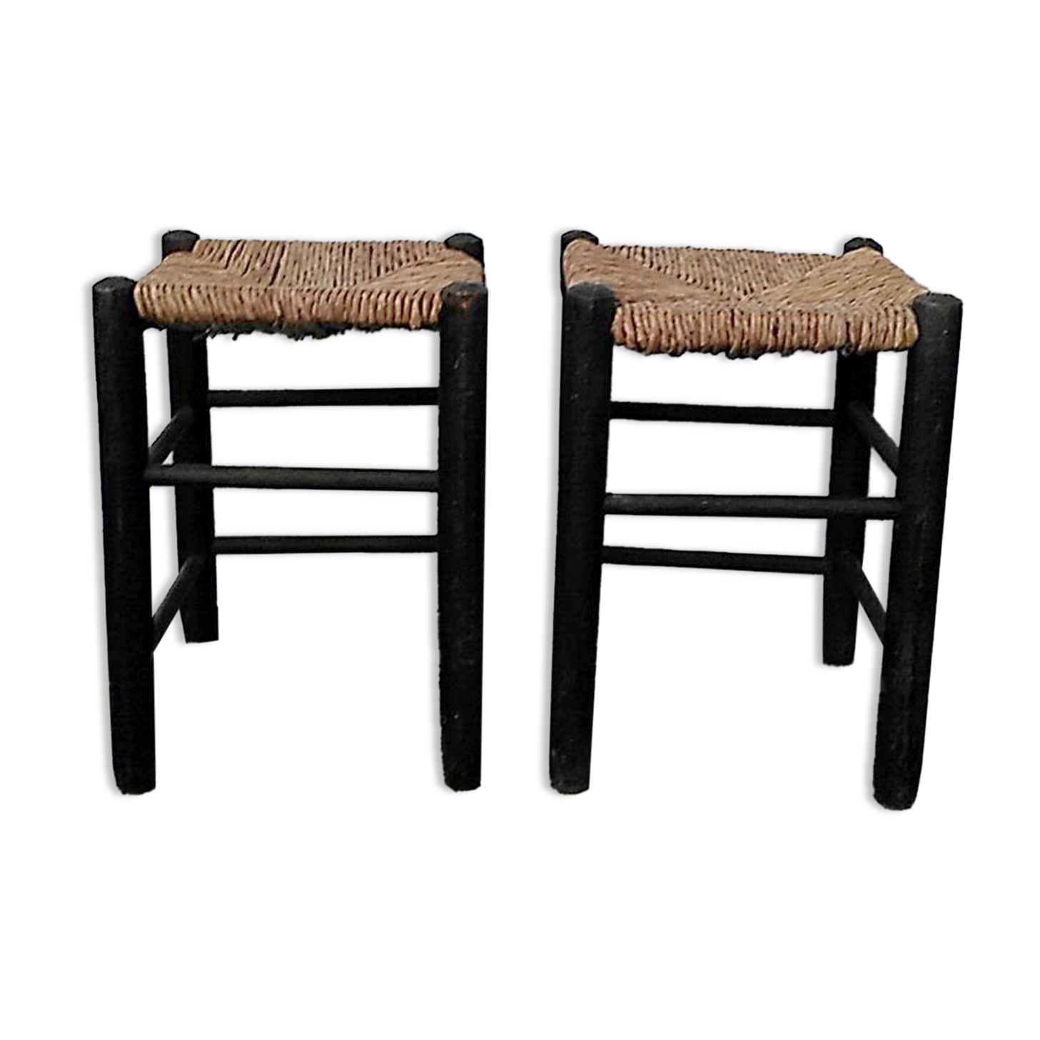 Tabourets en paille