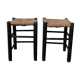 Tabourets en paille