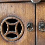 Chinese vessel cabinet 19th century in elm wood