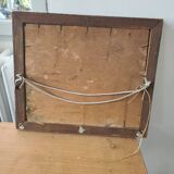 Oil painting from the 1960s signed J.Roche with ornamental frame