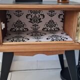 Bedside table compass legs