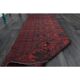 Vintage Turkish Oushak Handmade Wool Cotton Red Runner Rug 78x258