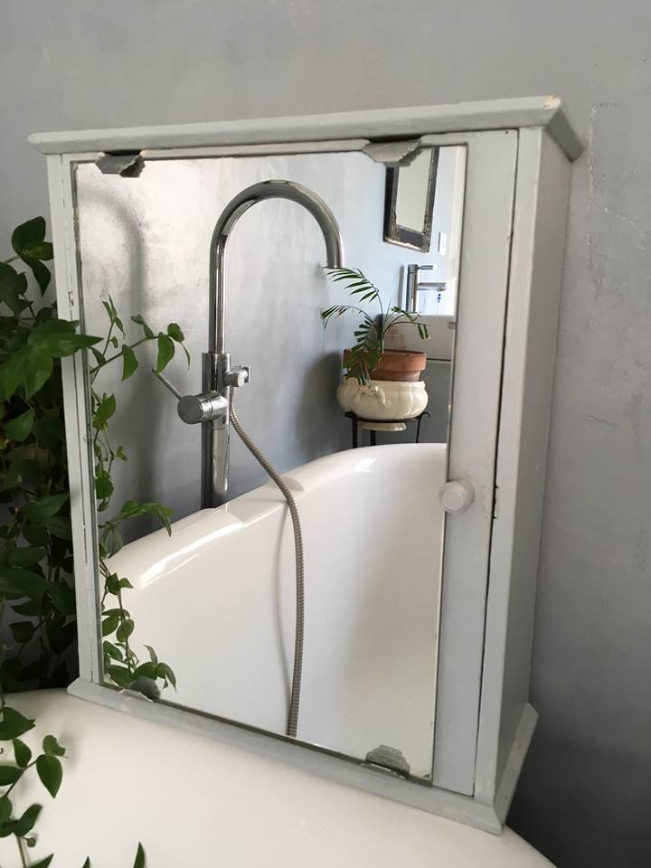 Sixties wooden toilet cabinet