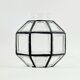 Suspension en verre et laiton de style mid-century de Limburg, Allemagne, années 1960/1970.