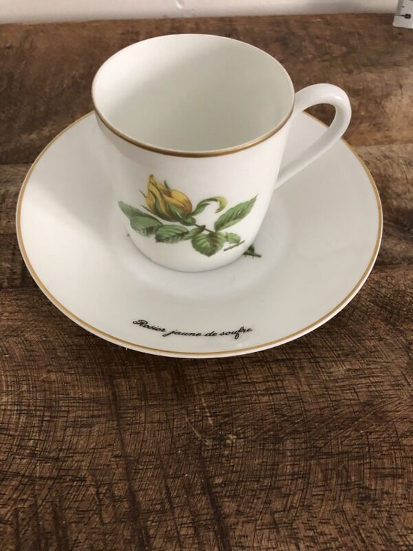 Old coffee cup and saucer