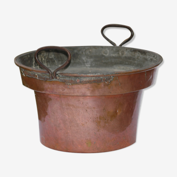 Copper pot cover (flower)