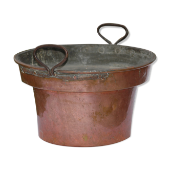 Copper pot cover (flower)