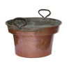 Copper pot cover (flower)