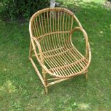 Adult 60s rattan armcchair