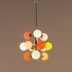 Italian Space Age colorful sputnik glass chandelier, 1970s