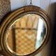 Miroir vintage en rotin
