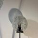 Lampadaire métal socle fonte 3 globes année 80