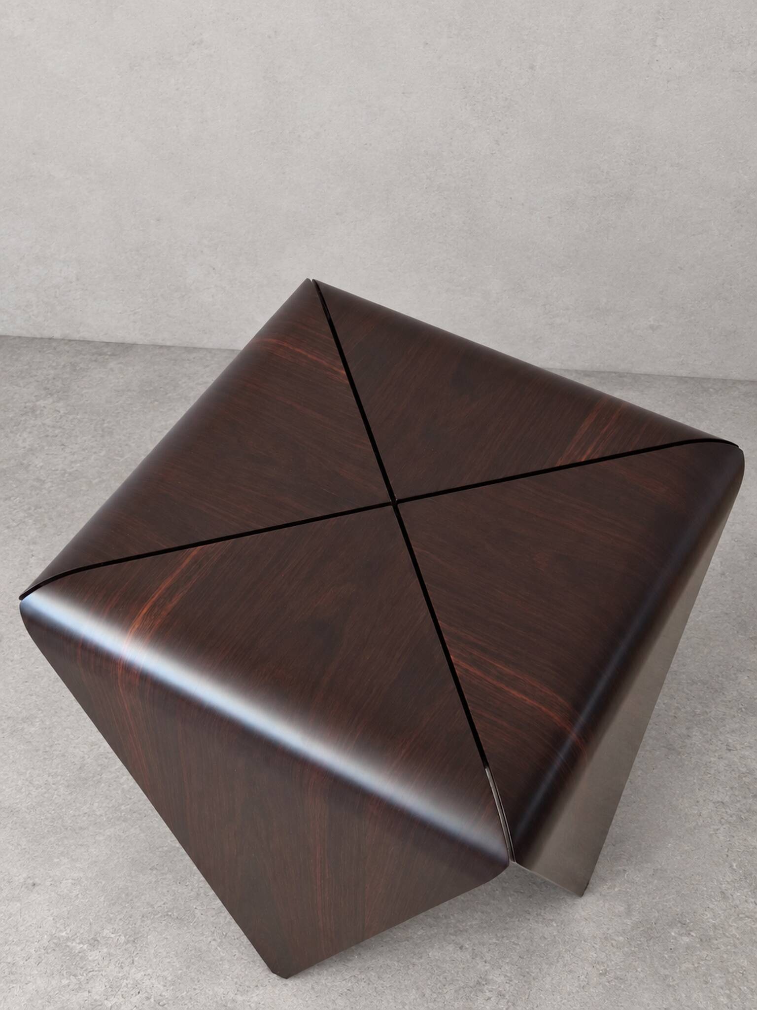 Petalas Side Table Nighstand by Jorge Zalszupin, Rosewood