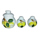 Movilex vintage set with lemons – mustard pot, salt shaker and pepper shaker –