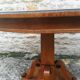Oval pedestal table