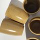 9 gobelets tasses grès digoin blond moucheté