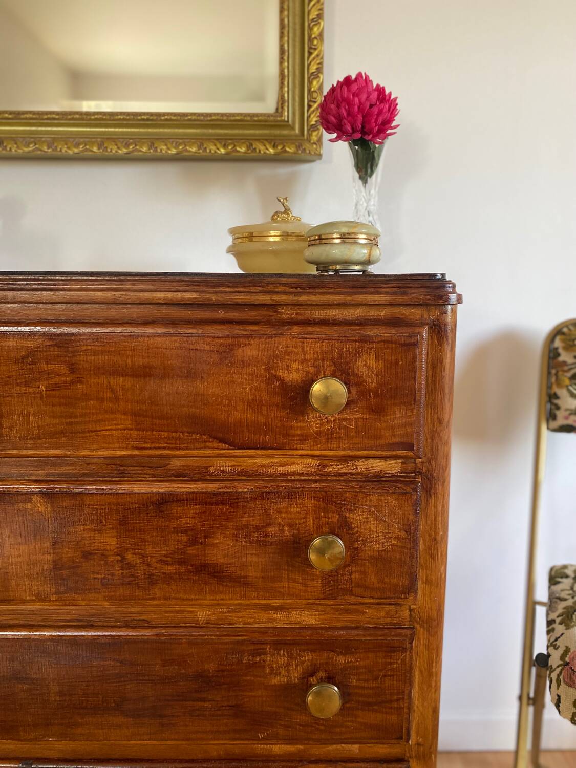 Old wooden chest of drawers