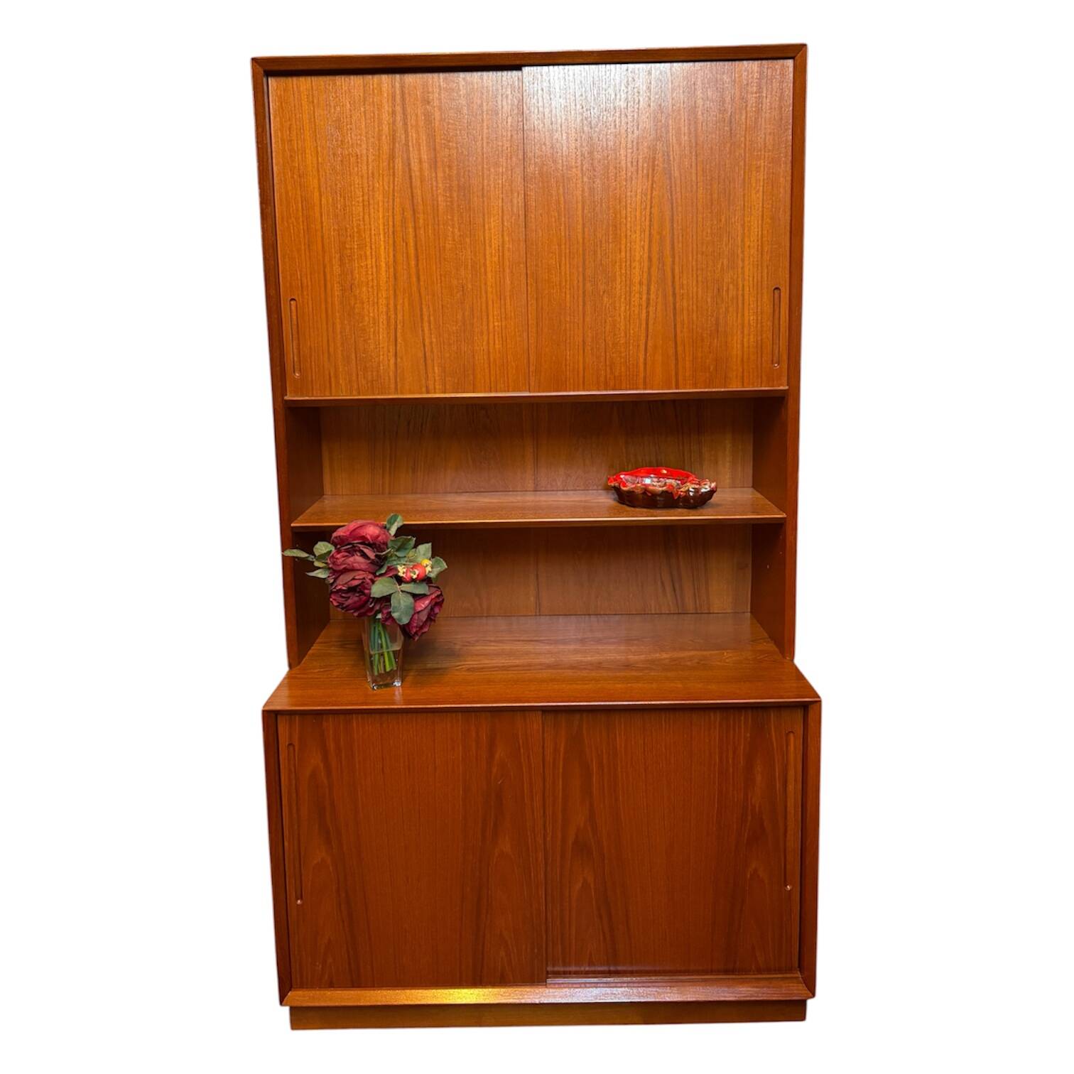 Mid Century Retro Teak Wall Unit / Bookcase by Poul Hundevad (1960s)  A fan